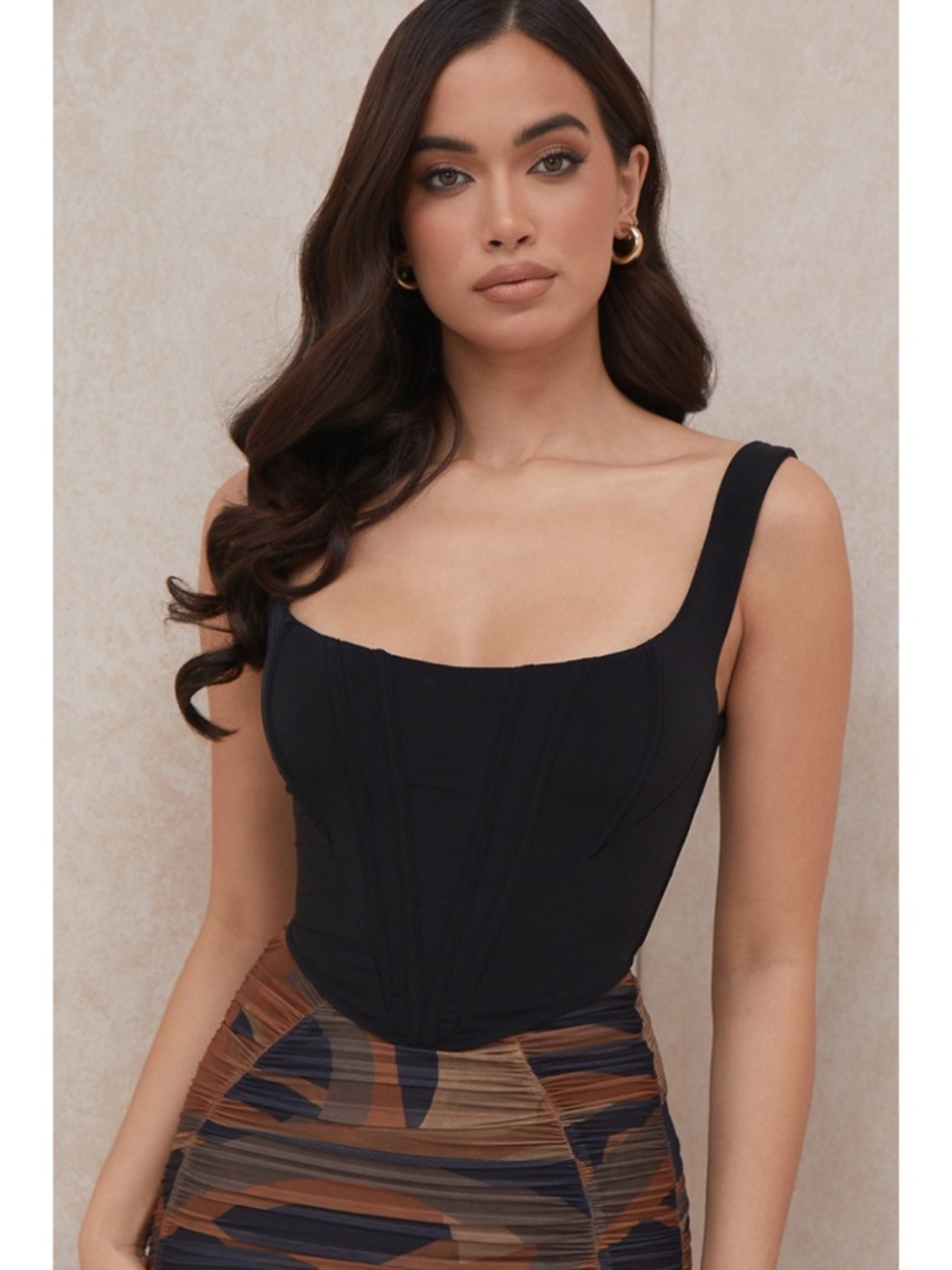NEW House of CB Ninetta Top Black XS